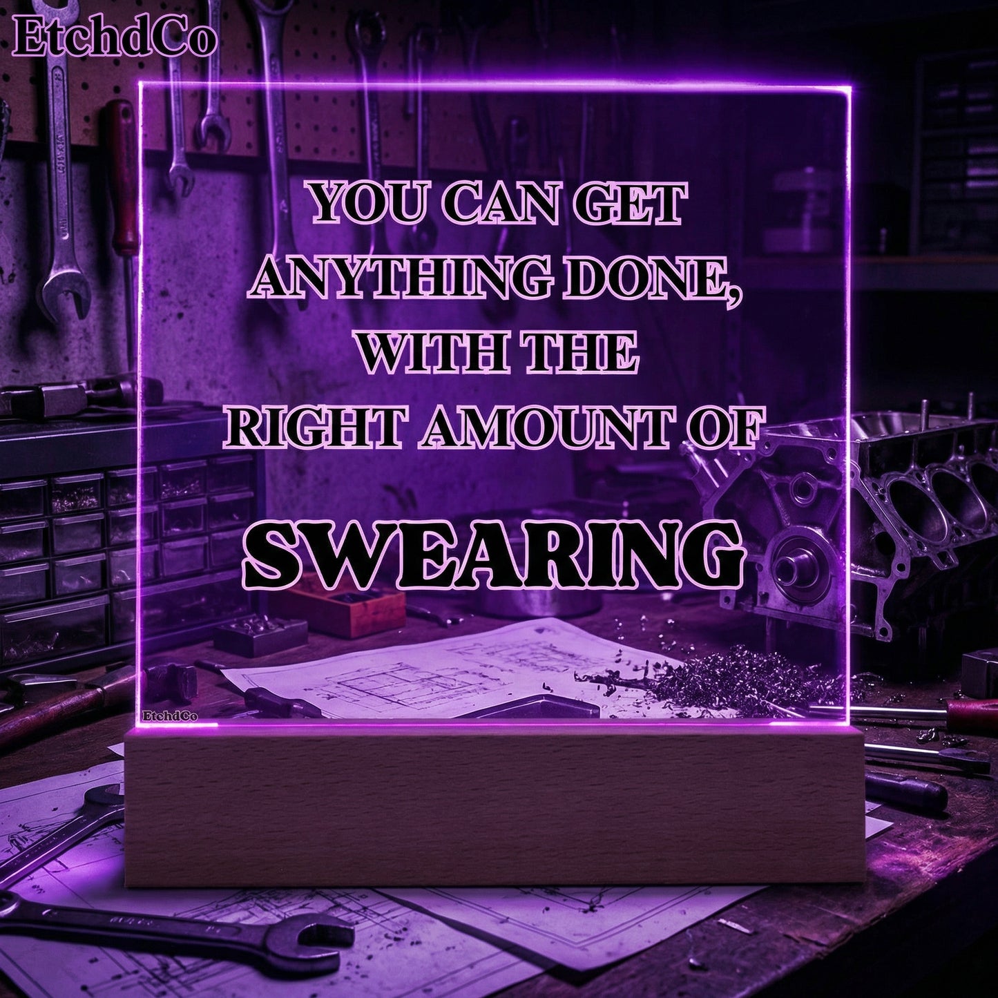 Motivational Quote - LED Acrylic