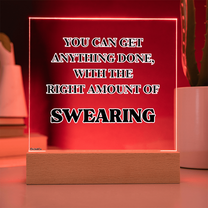 Motivational Quote - LED Acrylic
